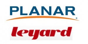 Logos von Planar Systems und Leyard