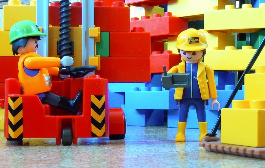 Baustelle aus Lego