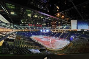 TV screens in and around the Mercedes-Benz Arena Berlin using the Tripleplay software.