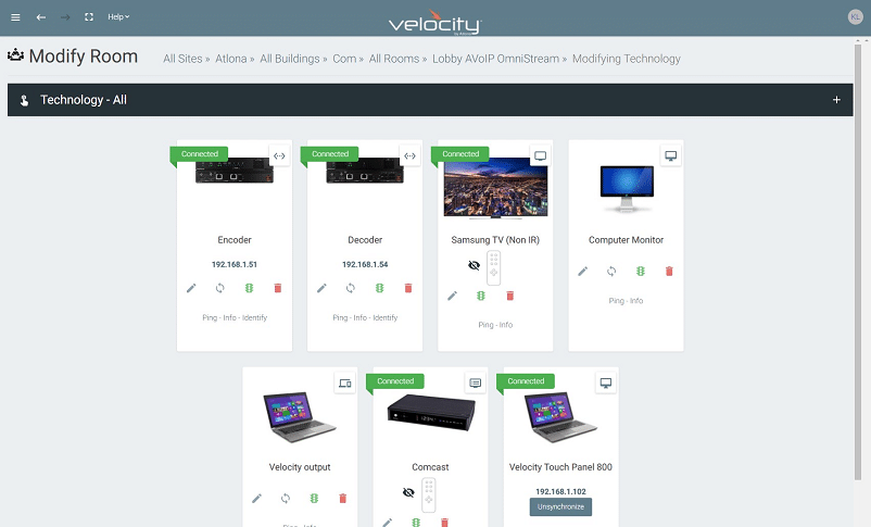 Atlona Velocity Mediensteuerung