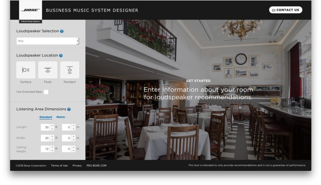 Der Bose Business Music System Designer