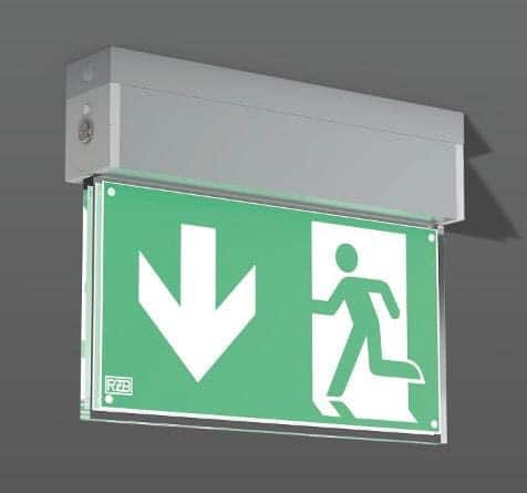 Leuchte Büro Rettungszeichen EXIT Sicherheits Fluchtweg LED 2x 4x 6x Notfall 
