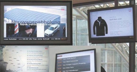 Bilder von der Installation des Audi Infotainment im Audi Forum Ingolstadt (2008)