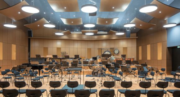 Großer Probesaal im Musik-Campus der Bundeswehr