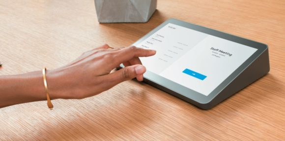 User-Interface Logitech Tap für die Steuerung von Collaboration-Funktionen