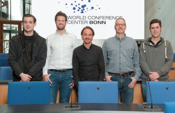 von links: Phillipp Bauch, Dominik Schenke, Manuel Marx, Roland Cremer und Simon Meidl