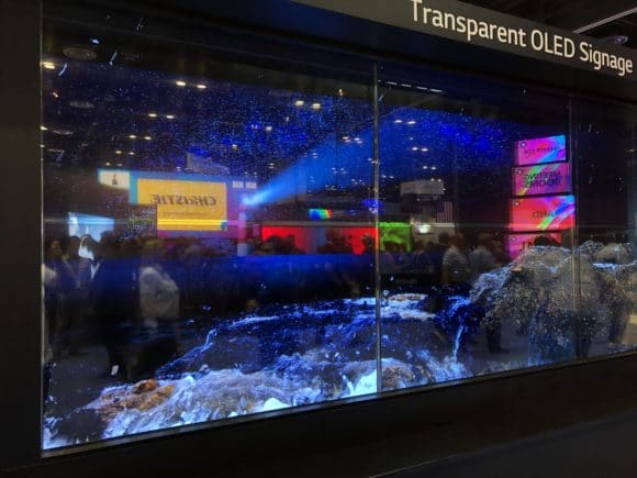 LG Transparent OLED Signage