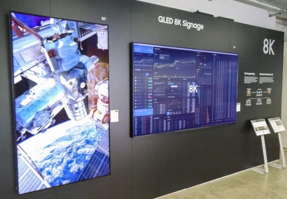 8K-Auflösung ist das Thema bei den neu vorgestellten QLED Displays für Digital Signage