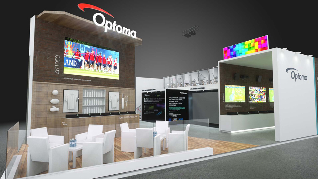 Optoma Stand auf der ISE 