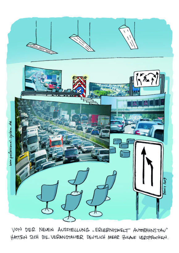 Cartoon Erlebniswelt Autobahn
