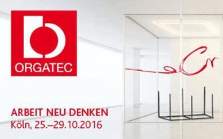 Screenshot der Orgatec Website 2016