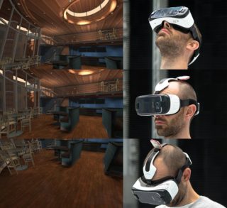 Kopfbewegungen werden z. B. im Holodeck-VR-Modell direkt nachvollzogen.