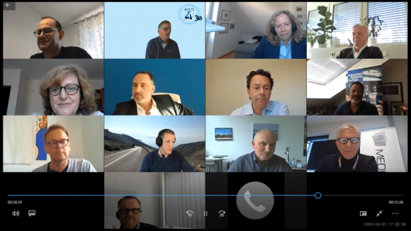 Screenshot Videokonferenz