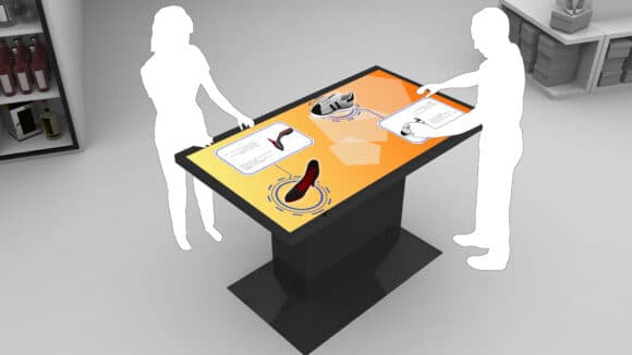Grafik Touchscreen-Tische mit Objekterkennung