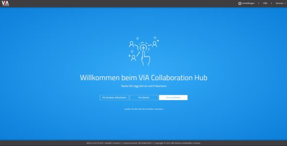 Einwahl-Optionen Kramer VIA Connect²