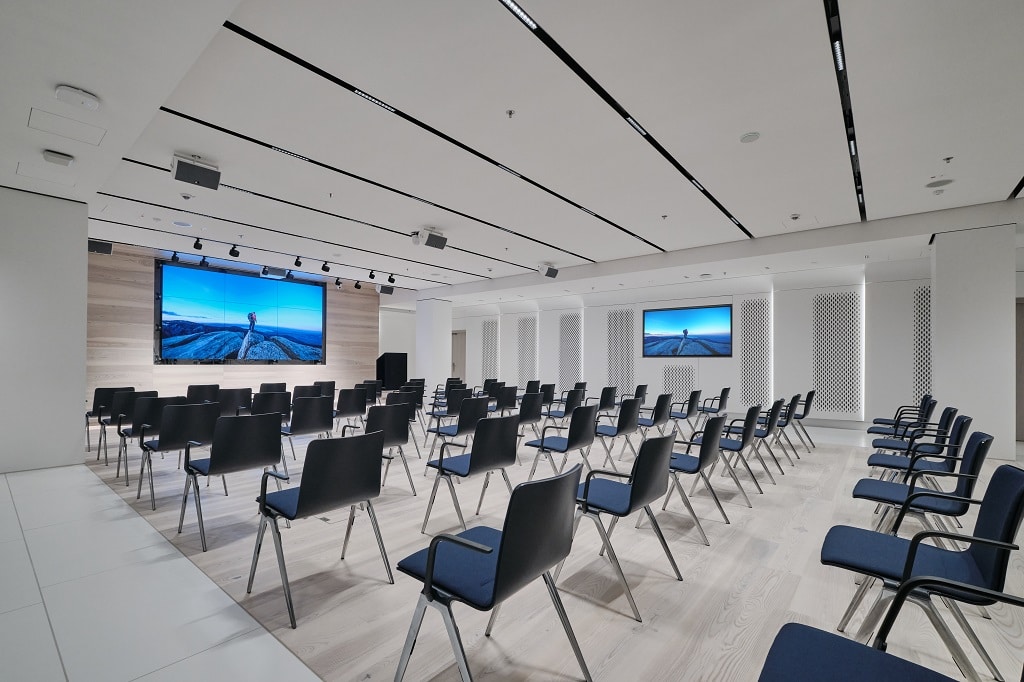 Auditorium Olympus EMEA-Zentrale Hamburg