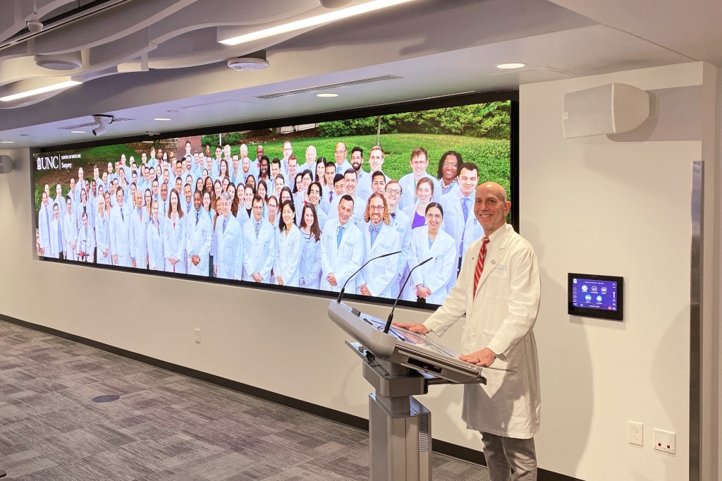 Videowall UNC Chapel Hill School of Medicine