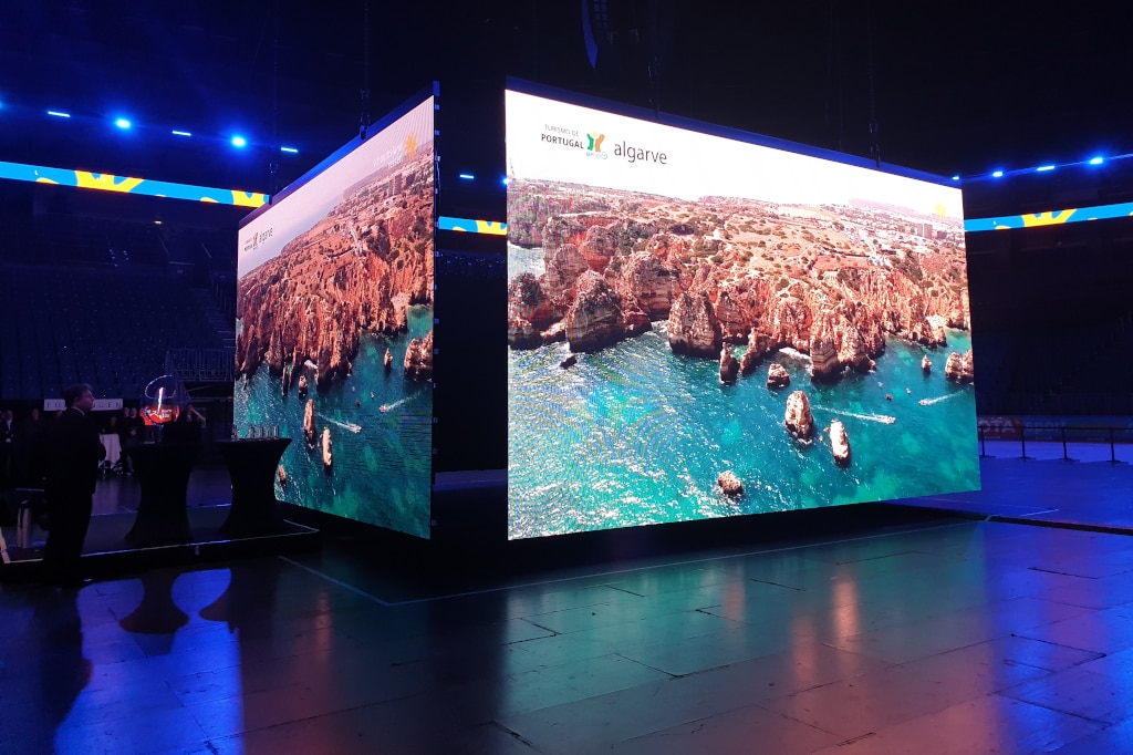 Expromo Displayfläche in der Kölner Lanxess Arena 