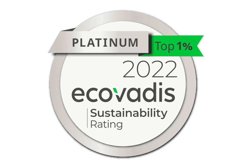 EcoVadis Platinmedaille