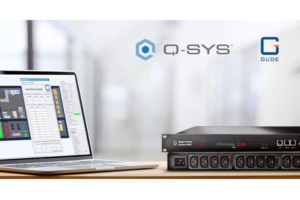 Q-SYS Gude-Kooperationsbanner