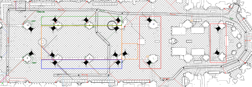 Beschallungszonen-Grafik vom Magdeburger Dom