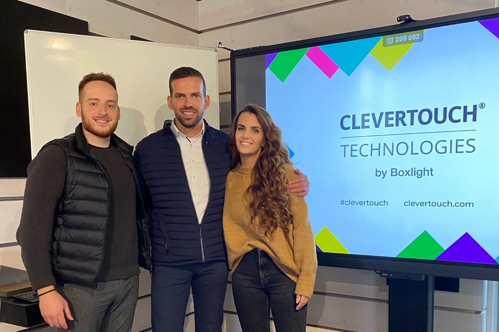 Jeremias Grünenwald, Björn Dankert, Christina Tipton von Clevertouch