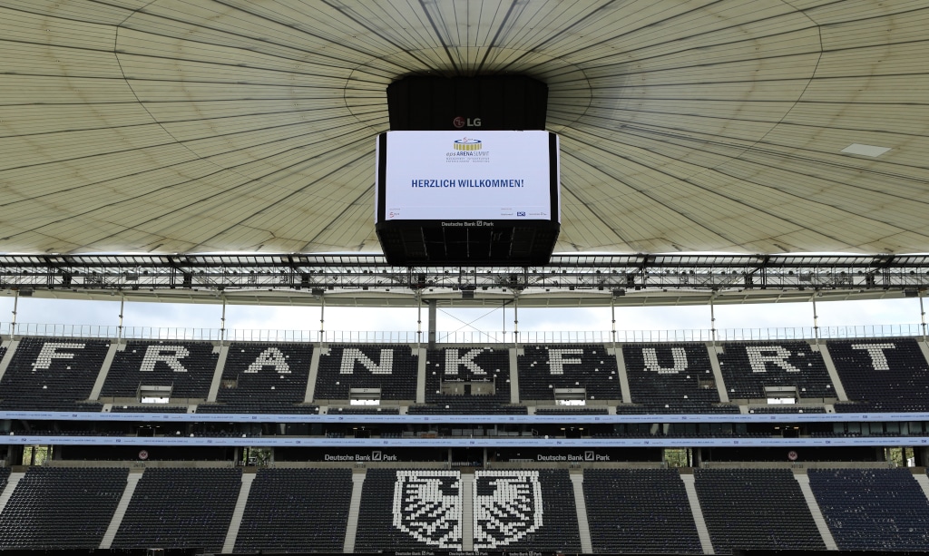 Tribüne des Frankfurter Stadions