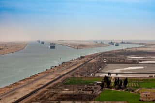 Suez-Kanal in Ägypten