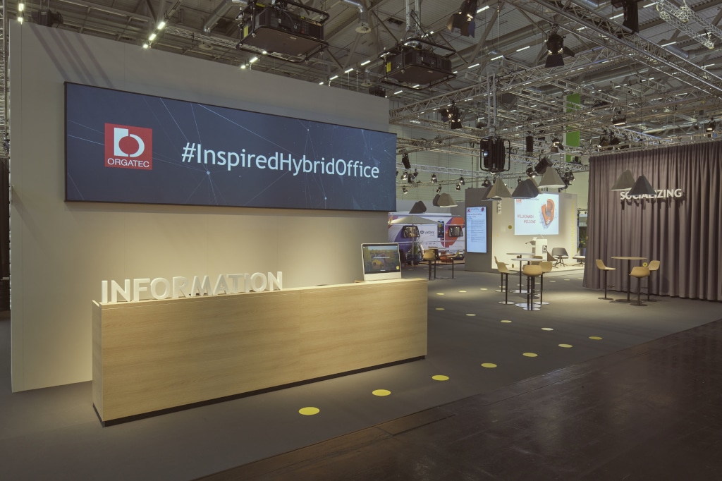 InspiredHybridOffice Fläche auf der Orgatec 2022