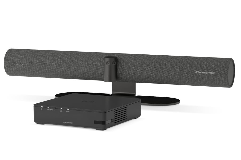 Crestron AirMedia Wireless Collaboration und Jabra PanaCast 50 Videobar