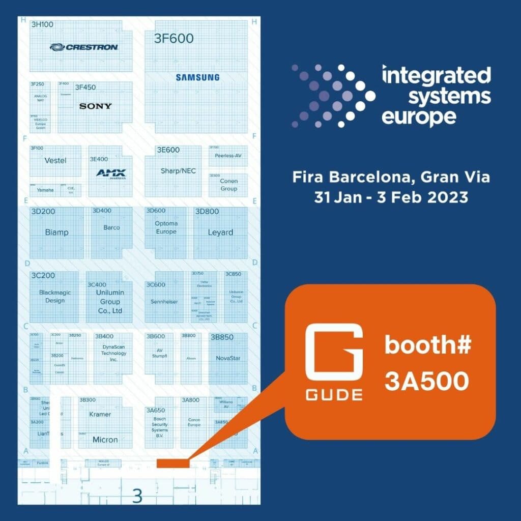 ISE-2023-Hallenplan mit Gude-Stand