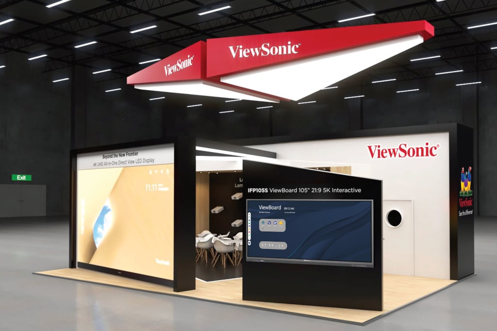 ViewSonic-Stand auf der ISE