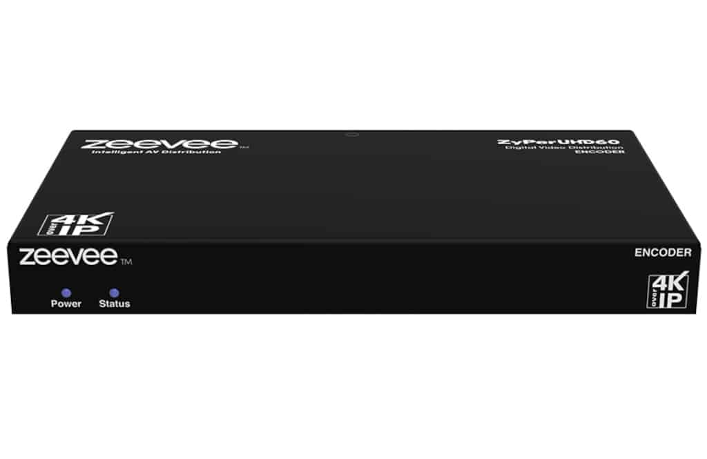 ZeeVee ZyPerUHD60 Encoder und Decoder frontal