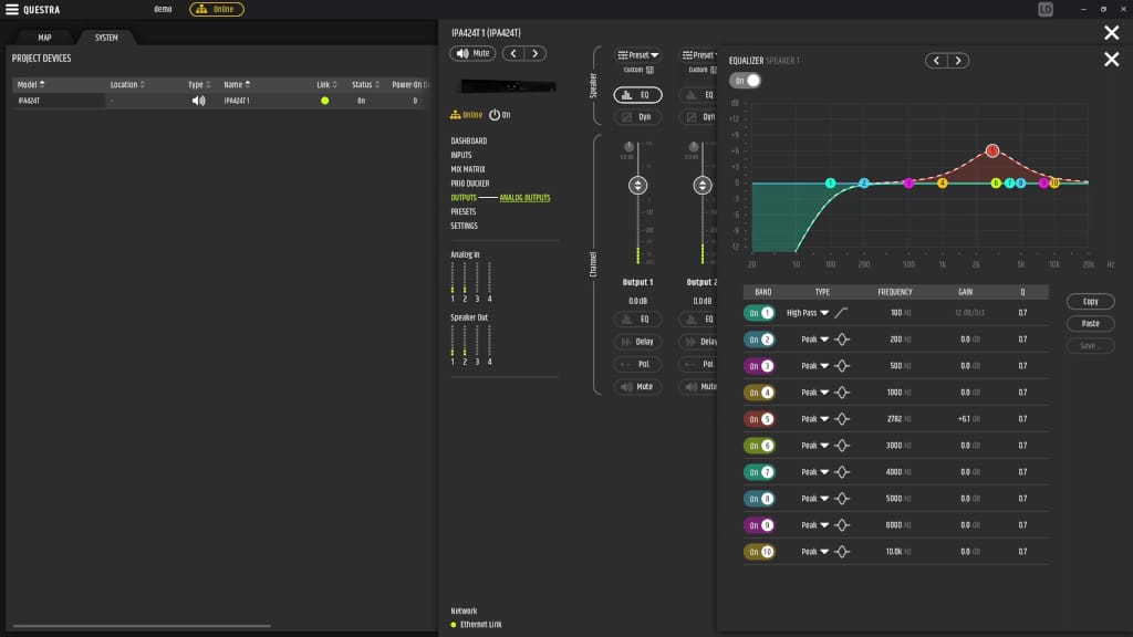 Projekt-Planung in der Questra-Software von LD Systems