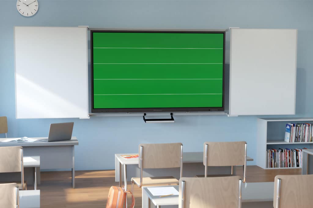 Kindermann TD-11-Display im Klassenzimmer