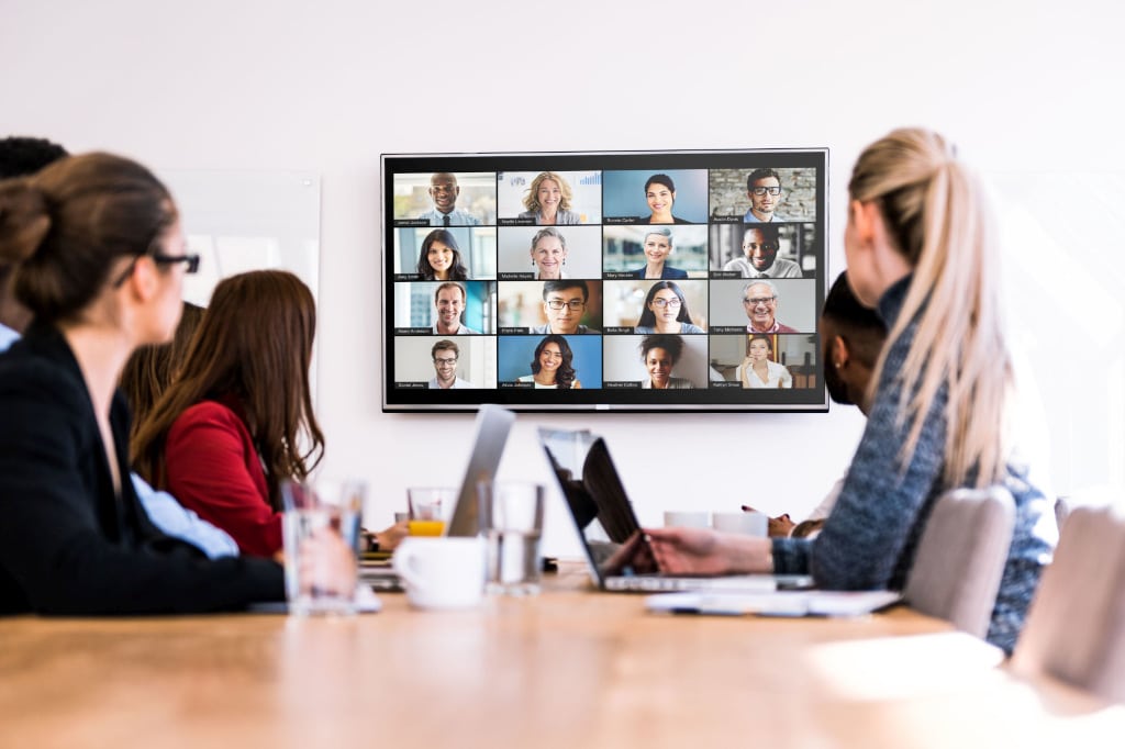 Videokonferenz im Büro