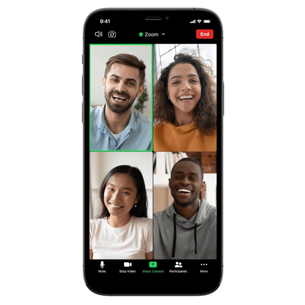 Zoom-App auf iPhone