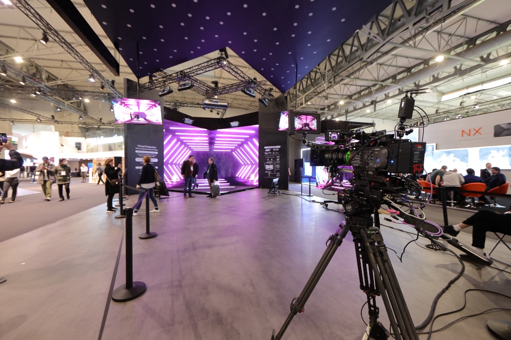 Virtuelles Studio von LG auf der ISE 2023