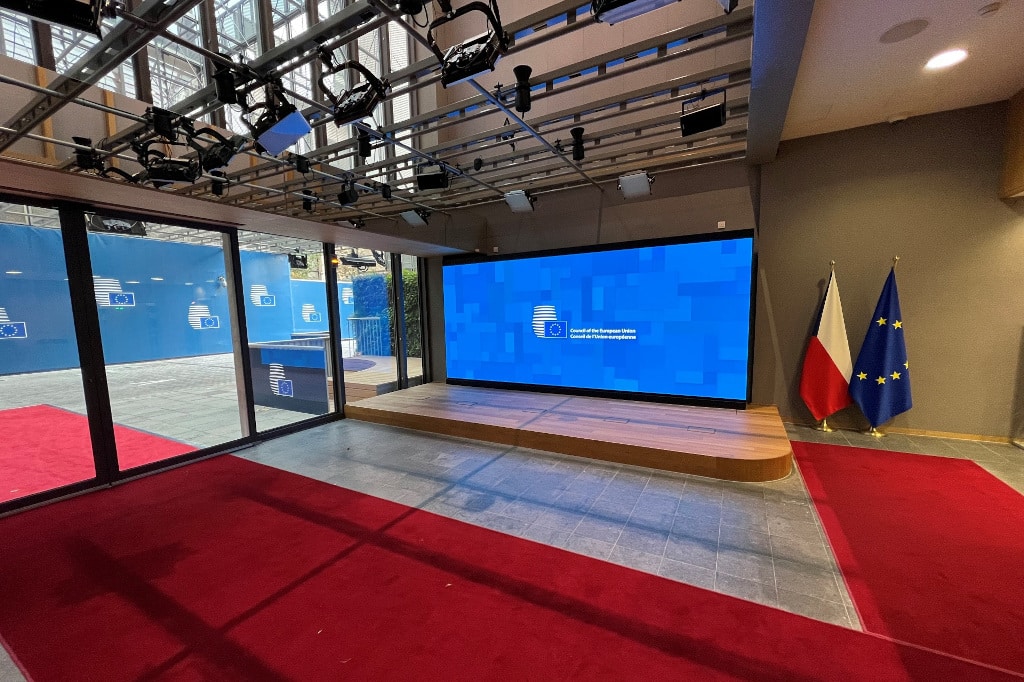 Barco LED-Wand im VIP-Eingang des Europa-Gebäudes