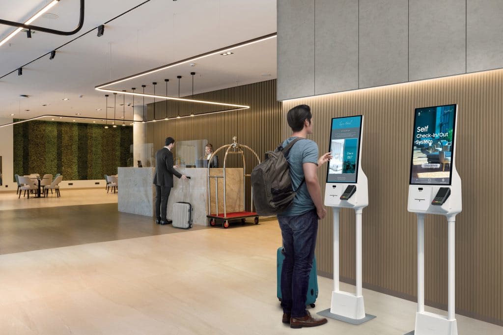 Samsung Kiosks in Hotellobby