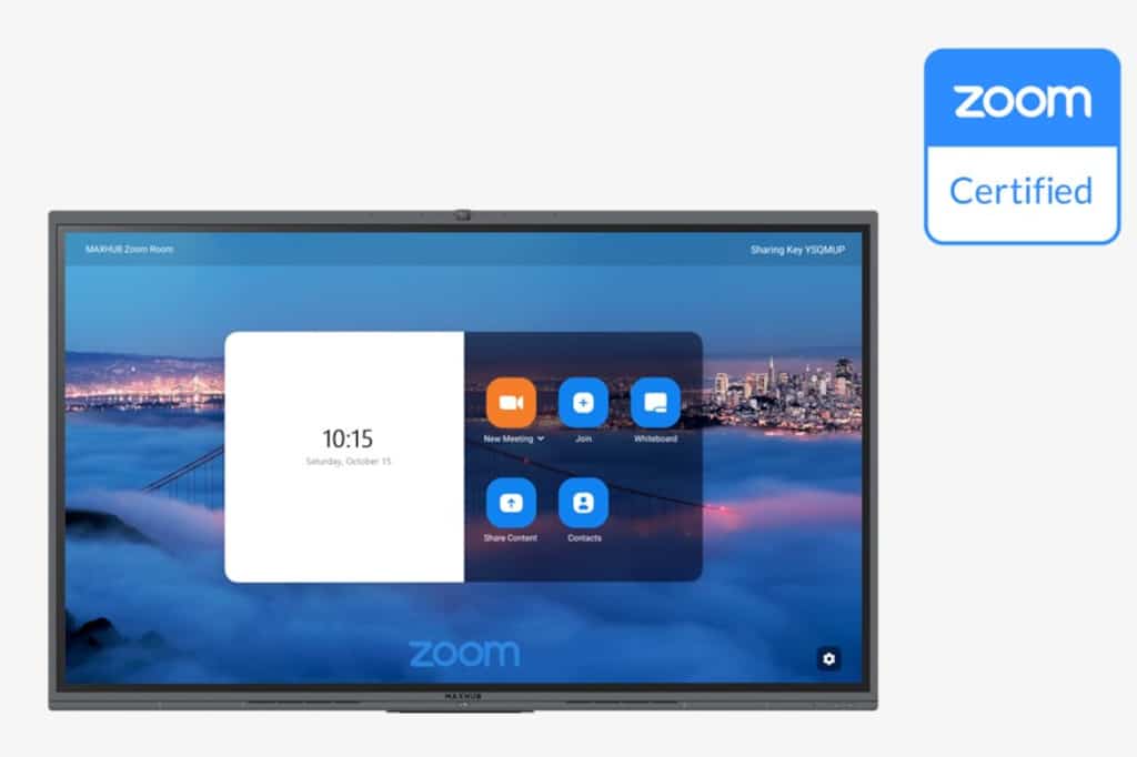 Zoom-Rooms-Zertifizierung für Maxhub V6-Classic-Serie 