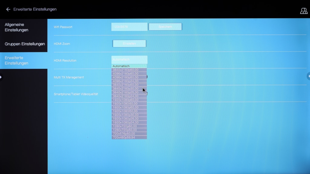 Einstellungen Digitus Wireless Collaboration 