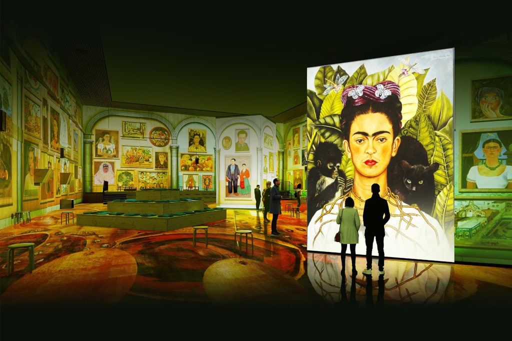 Immersive Inszenierung von Werken der mexikanischen Künstlerin Frida Kahlo