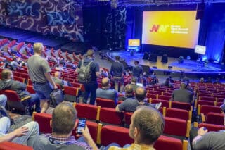 Auditorium des Marriott Madrid beim Modern Work Summit 2023