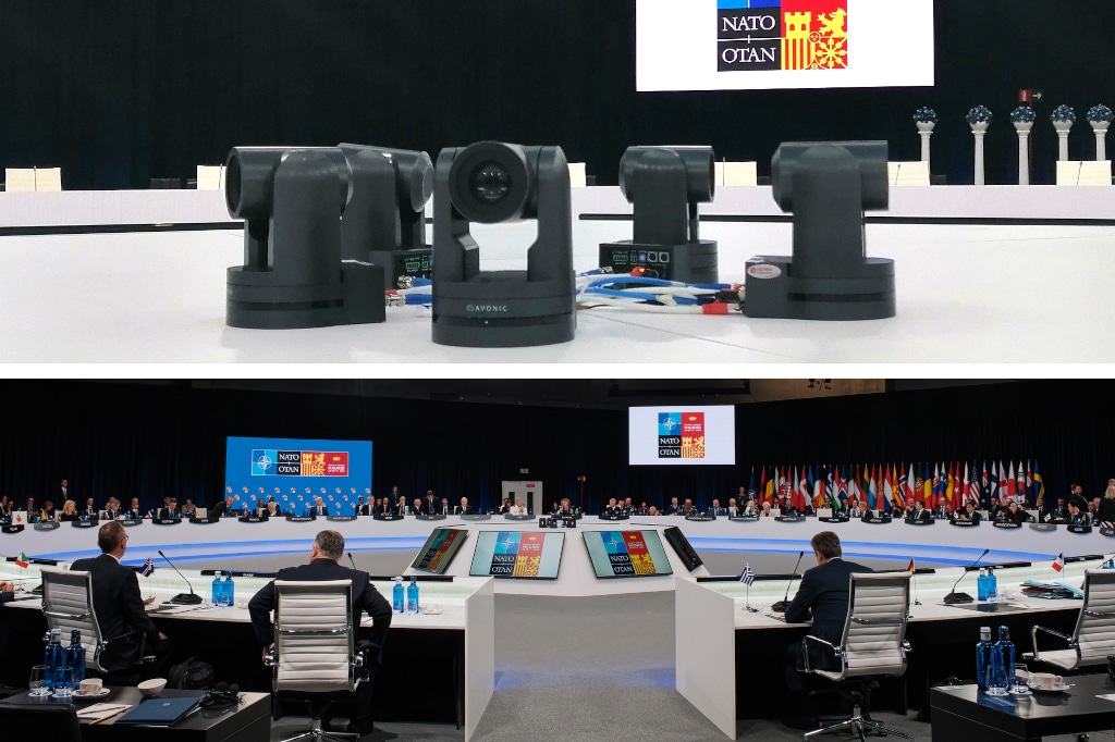 Avonic PTZ-Kameras auf dem NATO-Gipfel 2022 in Madrid