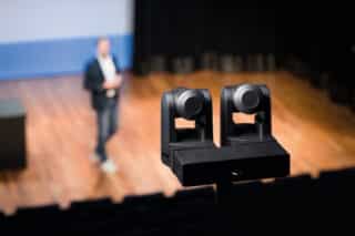 PTZ-Kameras während eines Vortrags