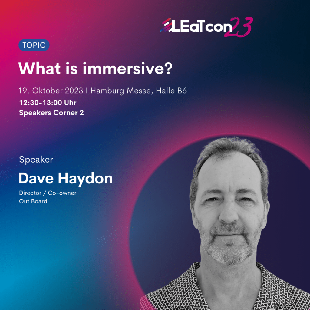 Dave Haydon auf der LEaT con 2023