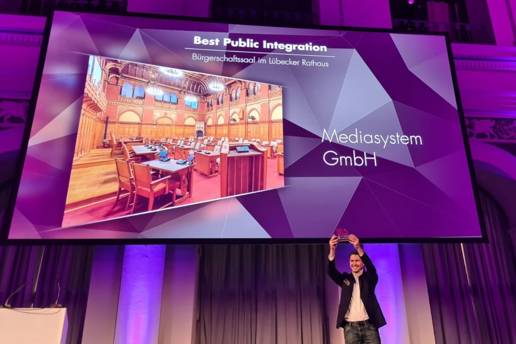 Mediasystem gewinnt The AVard in der Kategorie Best Public Integration