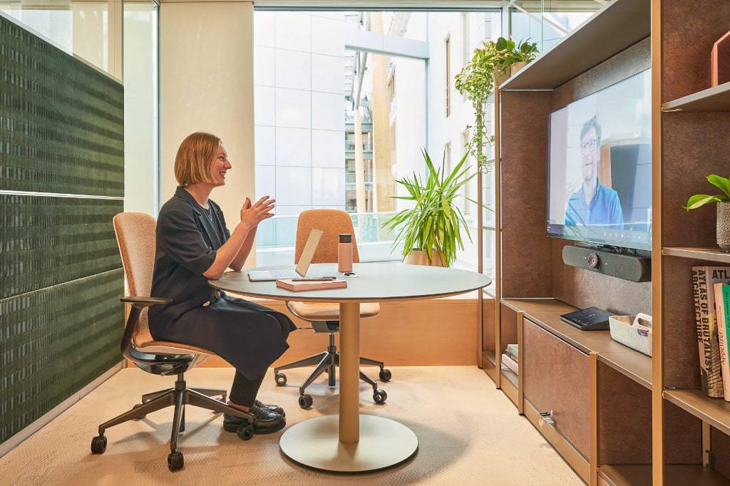 Videocall in Büro