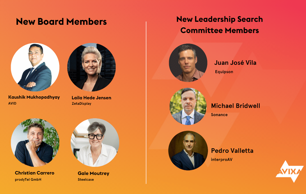 AVIXA Mitglieder: Board of Directors und Leadership Search Commitee